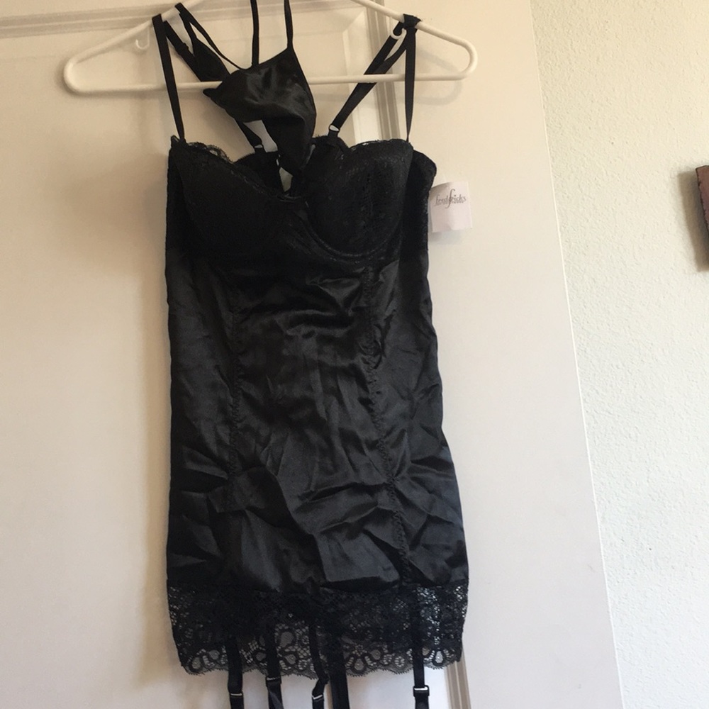 Fredericks of Hollywood black lingerie size Large